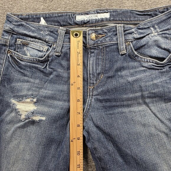 Joe's Jeans Chelsea Skinny Jeans Womens 28 Blue Distressed Faded Denim Stretch - Picture 9 of 10